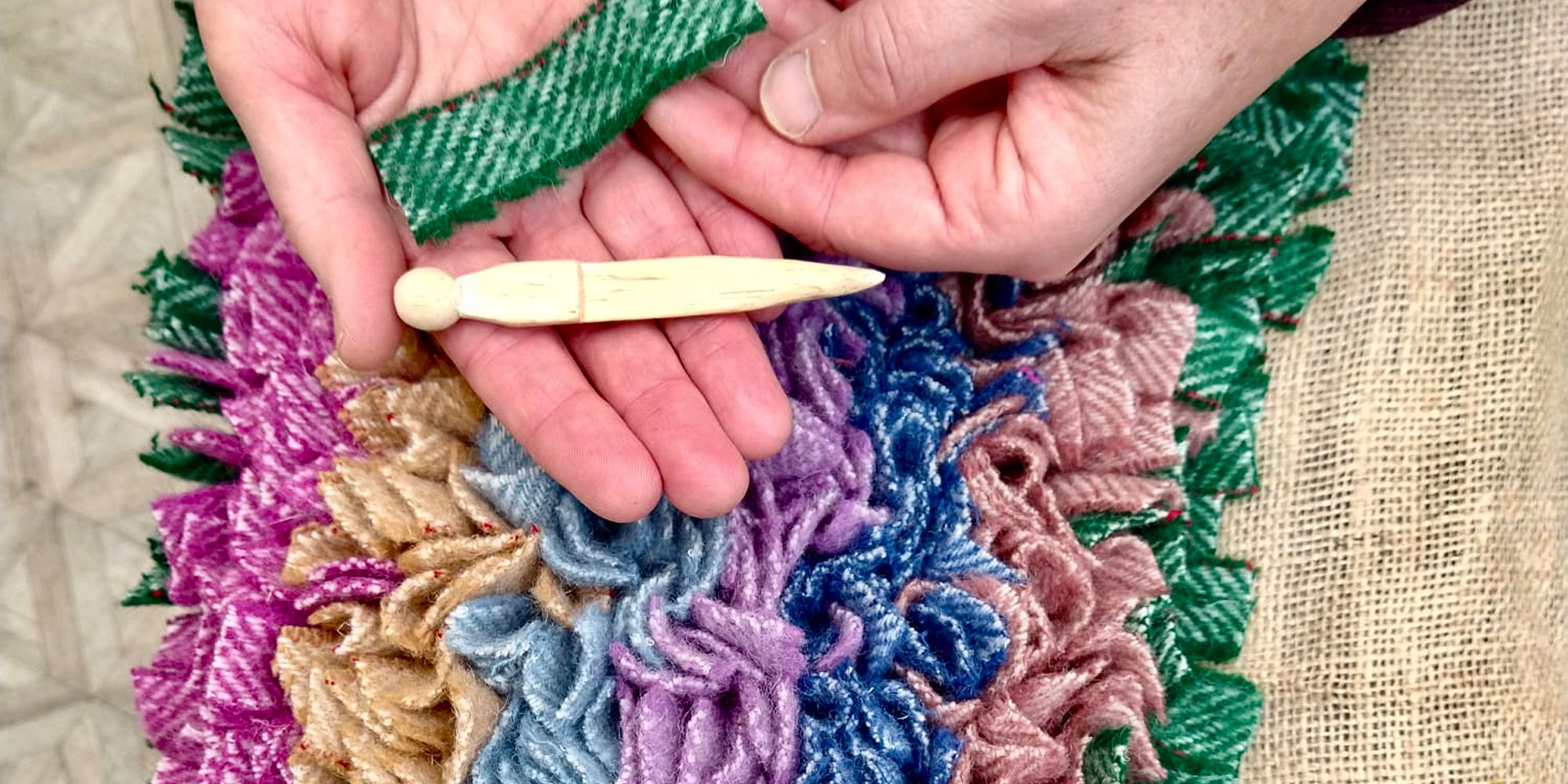 Rag rug workshop with Sally Light